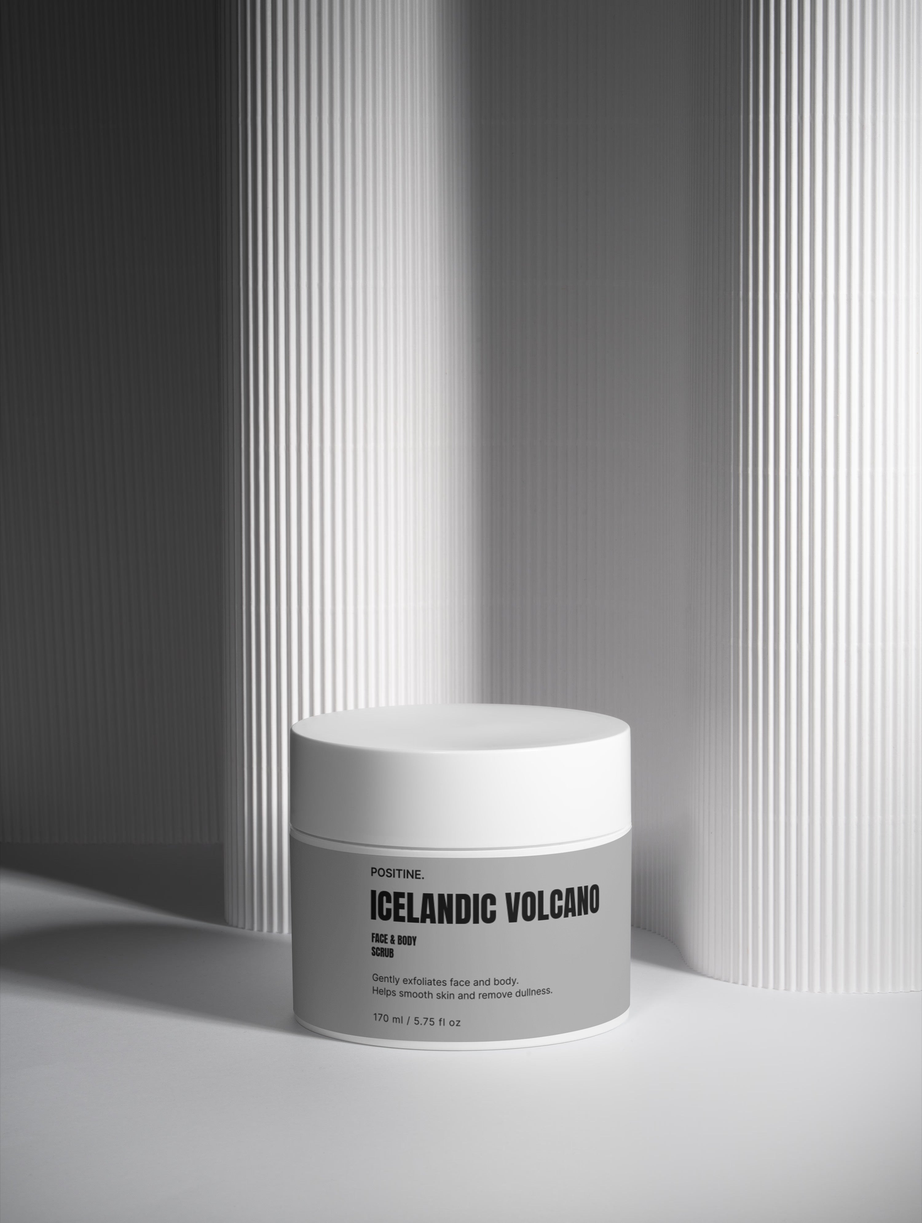 Exfoliante facial y corporal con volcán islandés