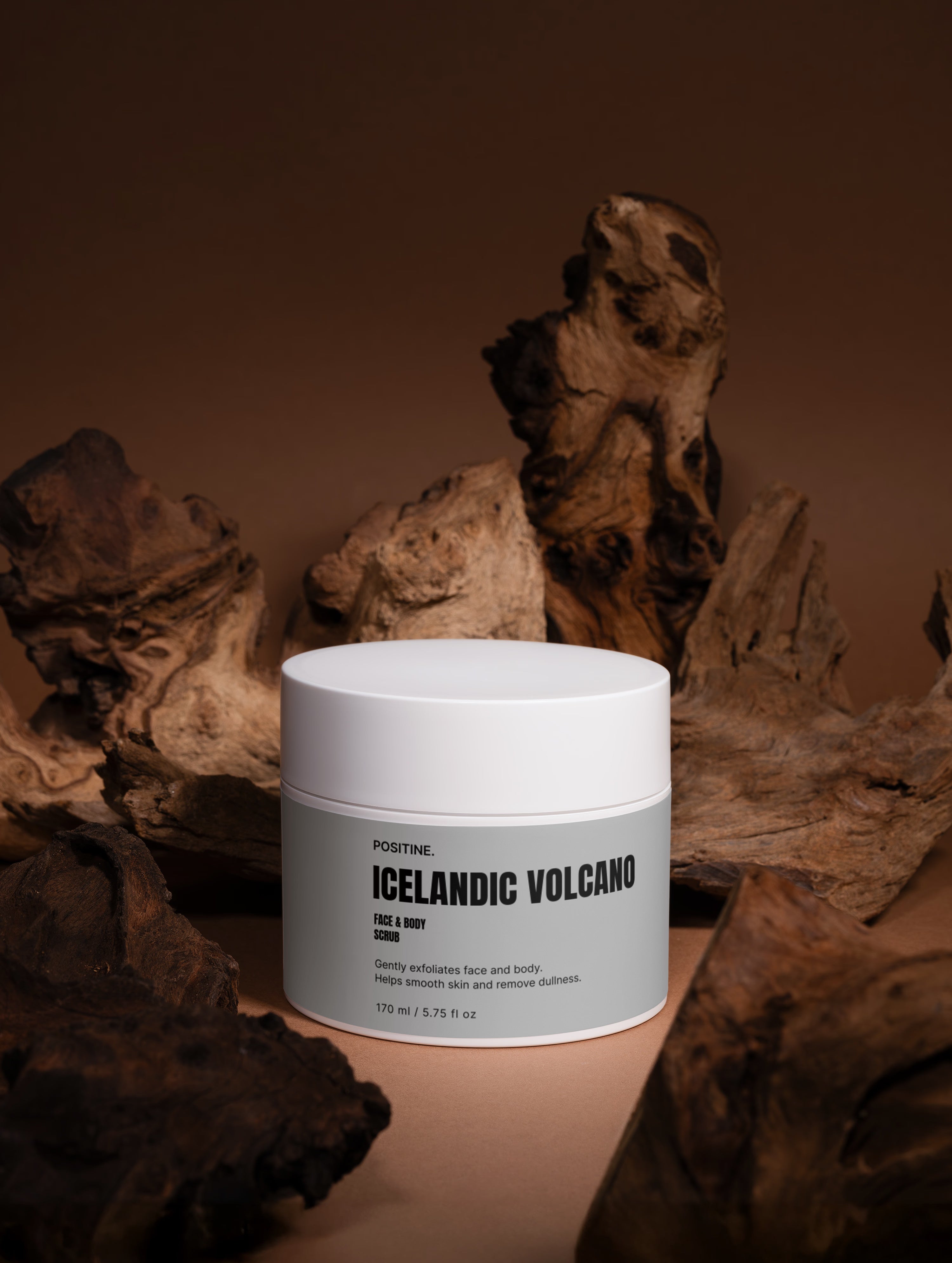 Exfoliante facial y corporal con volcán islandés