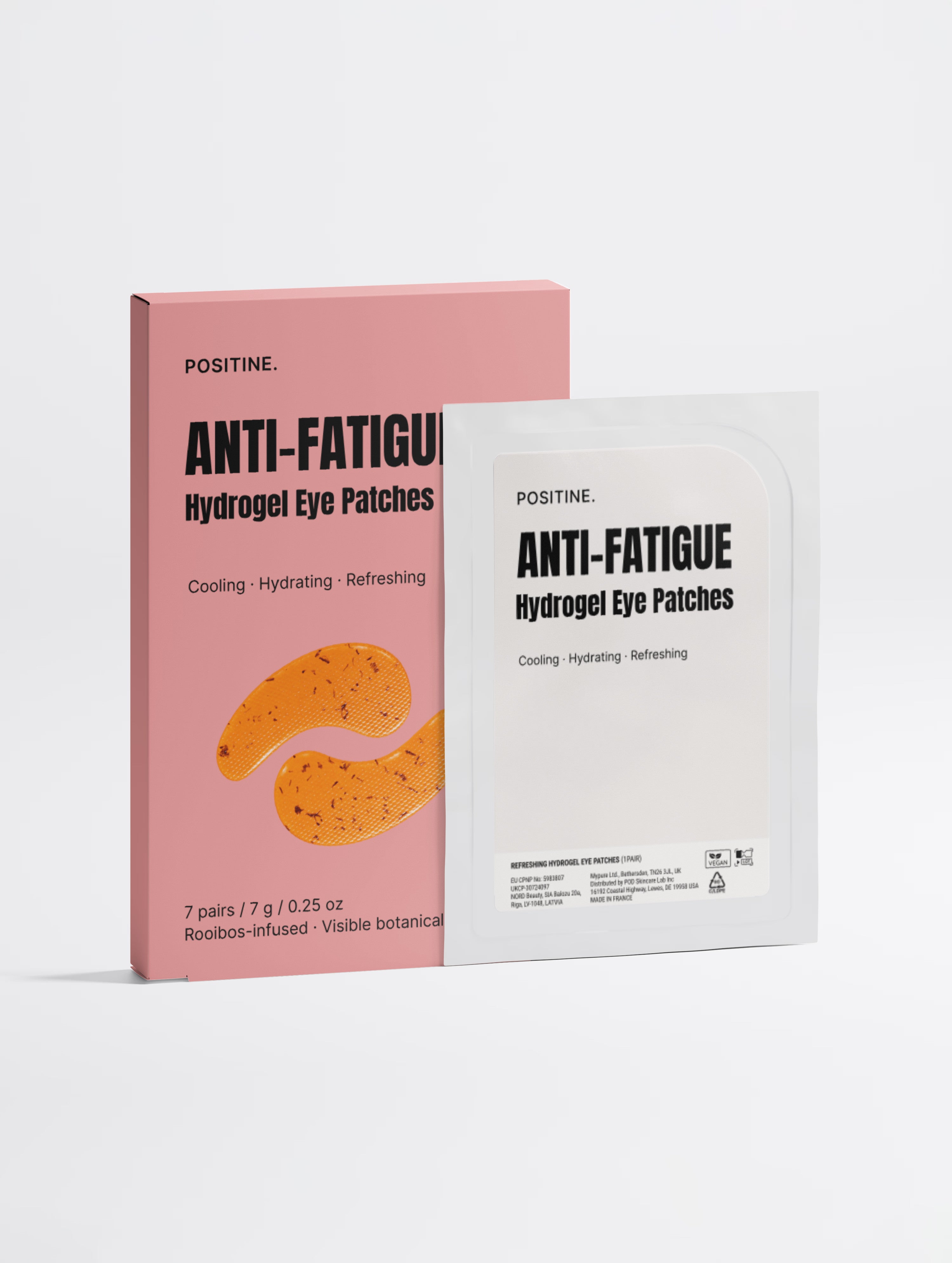Positine Anti-Fatigue Hydrogel Eye Patches — cooling hydrogel eye patches with rooibos