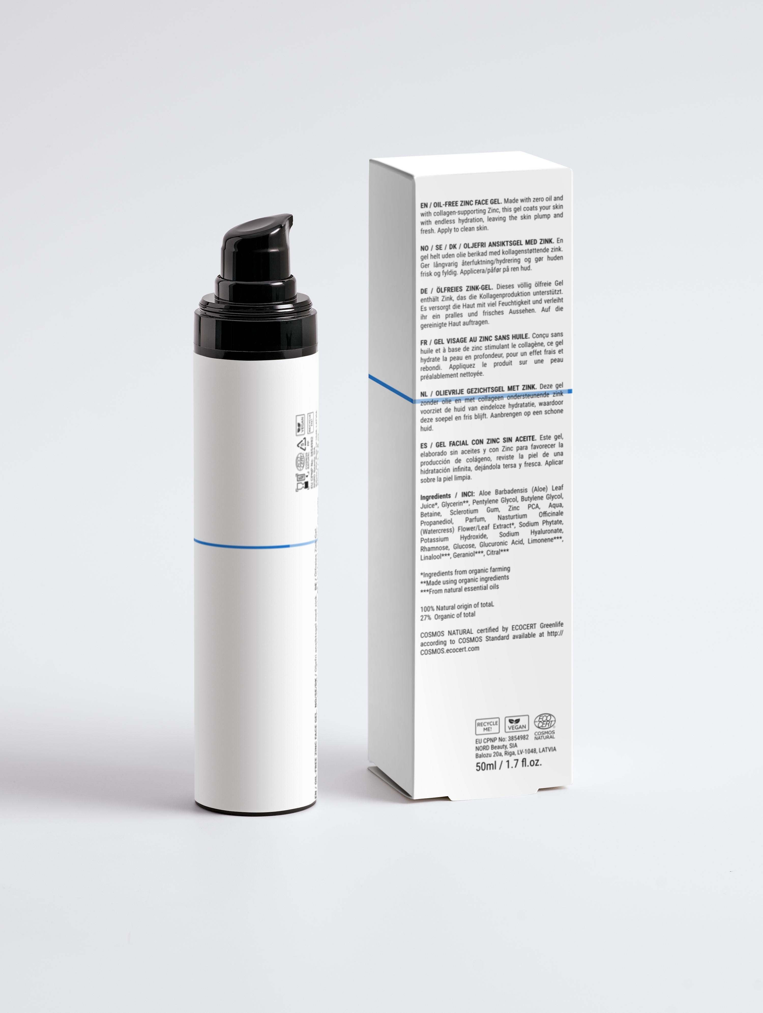 Oil-Free Zinc Face Gel for Men