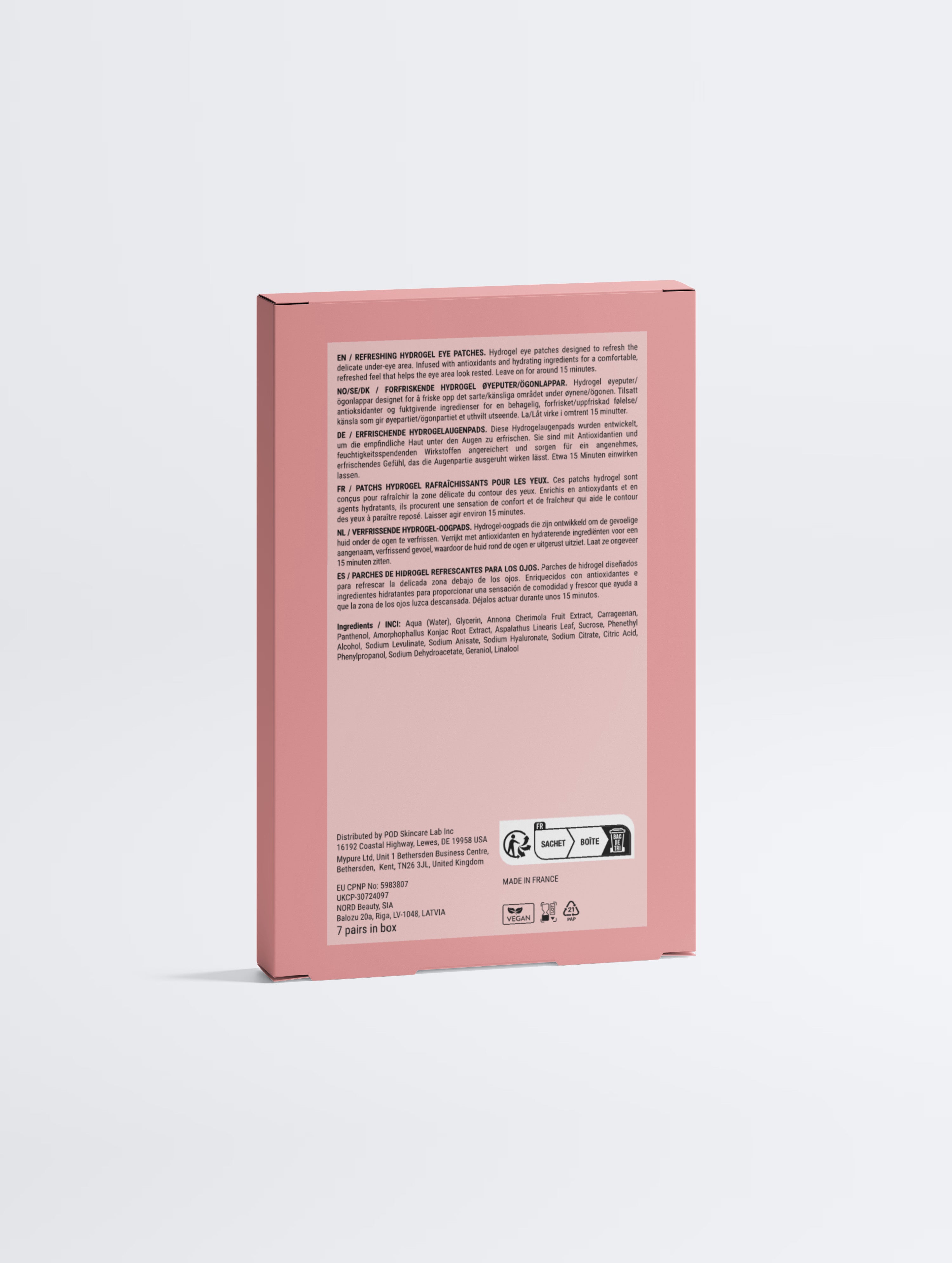 Anti-Fatigue Hydrogel Eye Patches