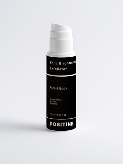 Kojic Brightening Exfoliator by Positine on a light gray background