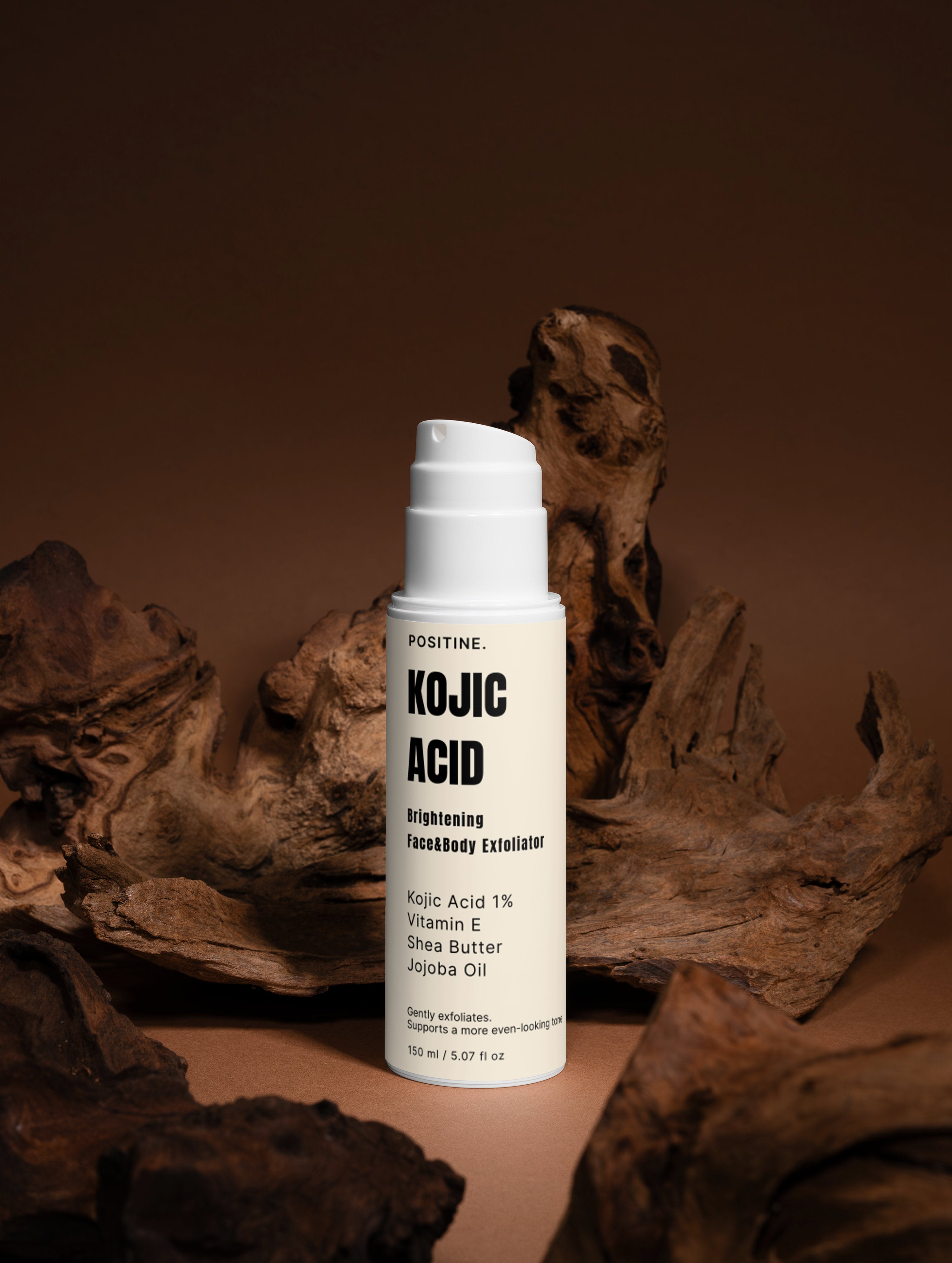 Exfoliante iluminador facial y corporal con ácido kójico